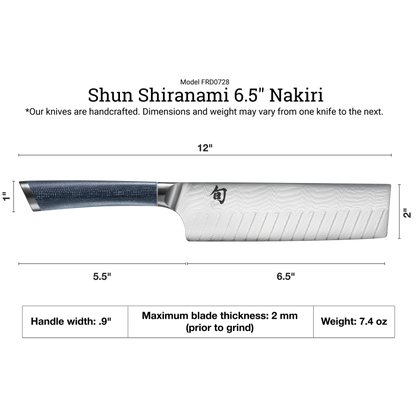 Shun Shiranami 6.5" Nakiri Knife