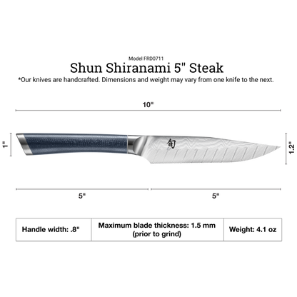 Shun Shiranami Steak Set (4 piece)