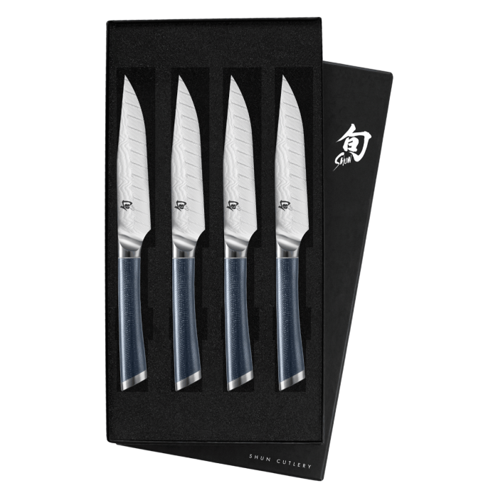 Shun Shiranami Steak Set (4 piece)