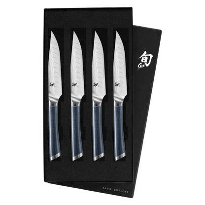 Shun Shiranami Steak Set (4 piece)