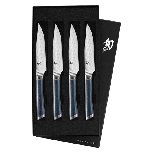 Shun Shiranami Steak Set (4 piece)