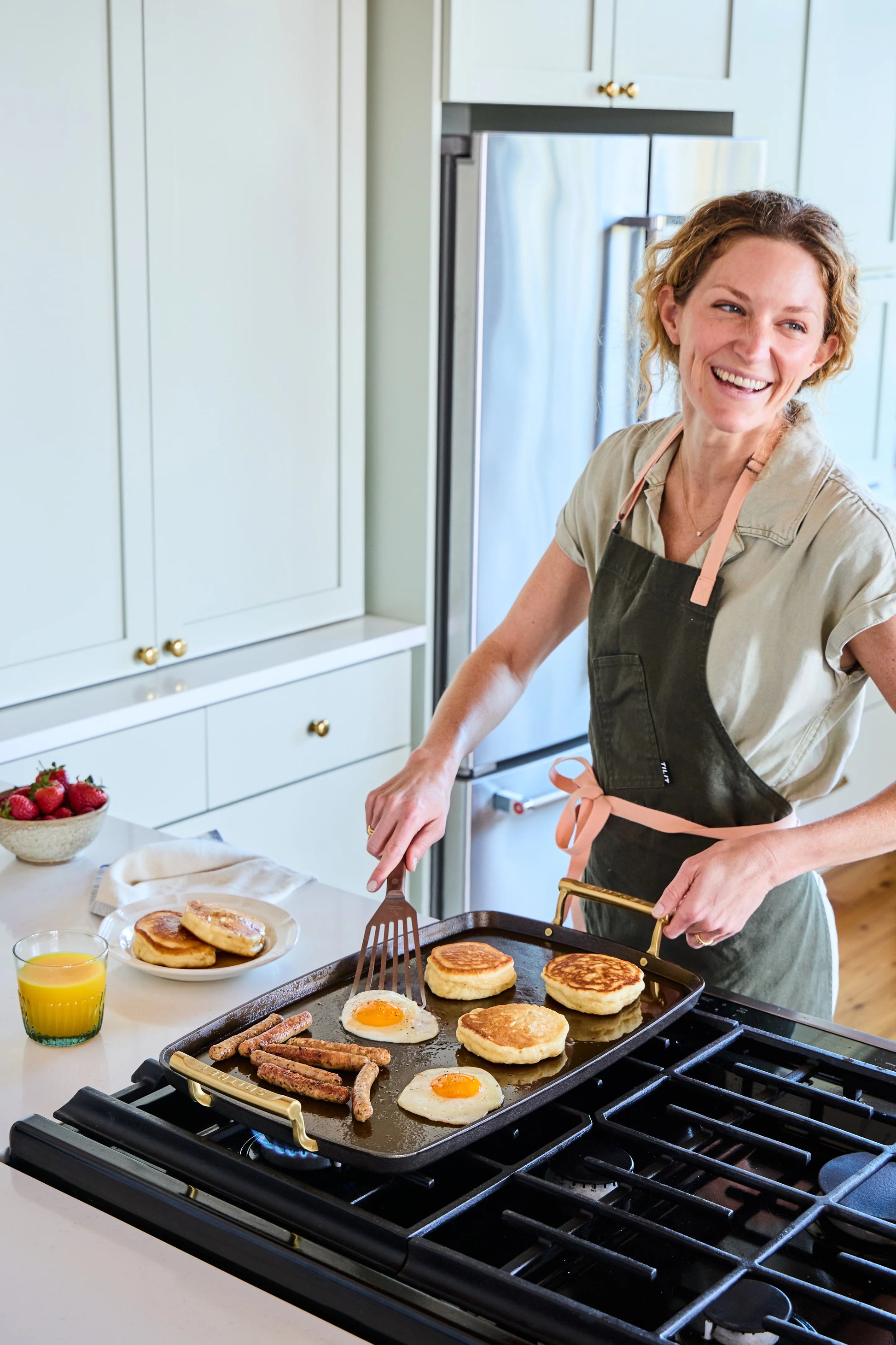 Smithey Ironware Double Burner Griddle