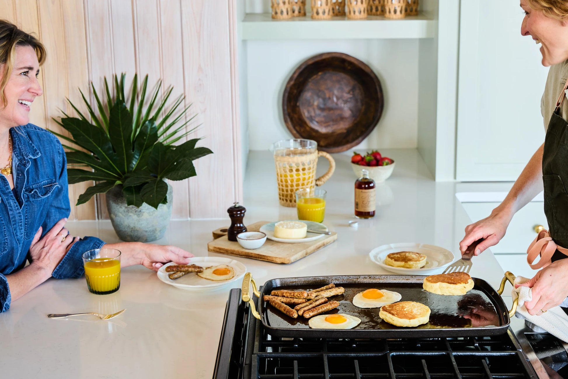 Smithey Ironware Double Burner Griddle