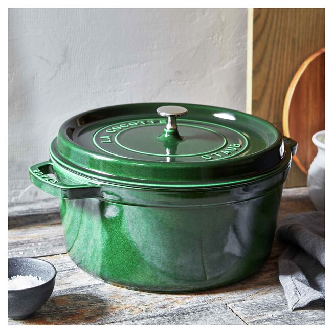 Staub Round Dutch Oven: 4 QT, Basil