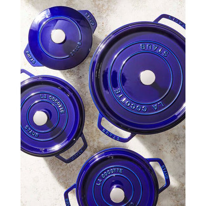 Staub Round Dutch Oven: 4 QT, Dark Blue