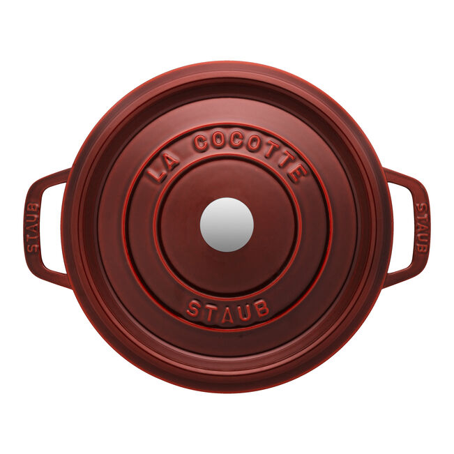 Staub Round Dutch Oven: 4 QT, Grenadine