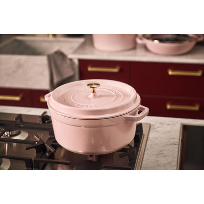 Staub Round Dutch Oven: 4 QT, Peony Pink