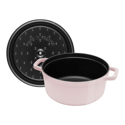Staub Round Dutch Oven: 4 QT, Peony Pink
