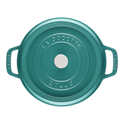 Staub Round Dutch Oven: 4 QT, Turquoise