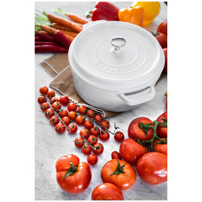 Staub Round Dutch Oven: 4 QT, White
