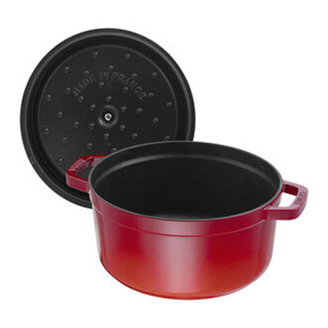 Staub Round Dutch Oven: 7 QT, Cherry