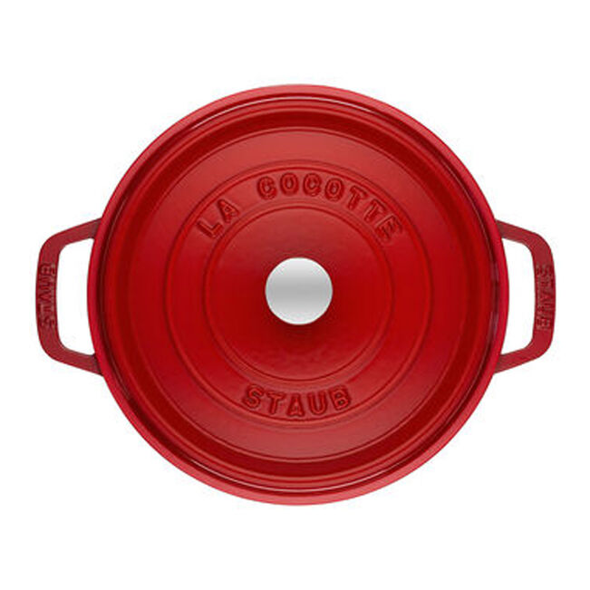 Staub Round Dutch Oven: 7 QT, Cherry