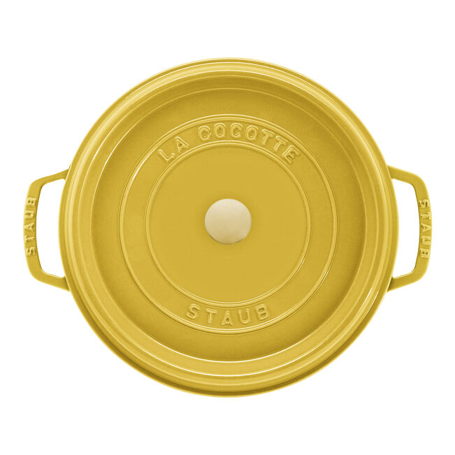 Staub Round Dutch Oven: 7 QT, Citron