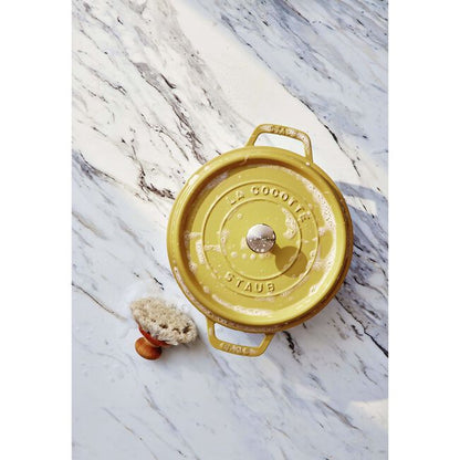 Staub Round Dutch Oven: 7 QT, Citron
