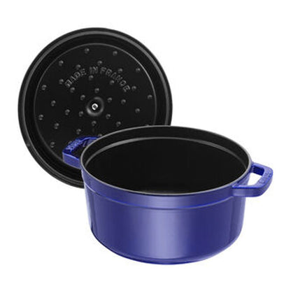 Staub Round Dutch Oven: 7 QT, Dark Blue