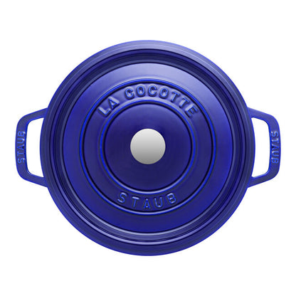 Staub Round Dutch Oven: 7 QT, Dark Blue