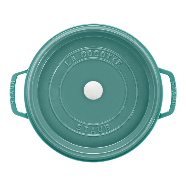Staub Round Dutch Oven: 7 QT, Turquoise