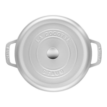 Staub Round Dutch Oven: 7 QT, White