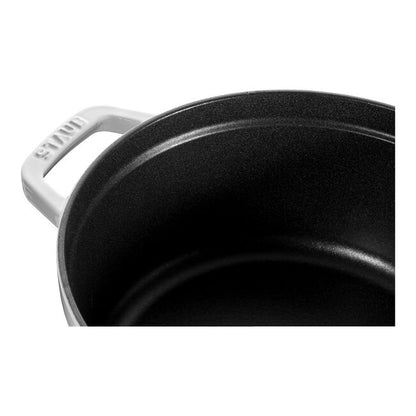 Staub Round Dutch Oven: 7 QT, White