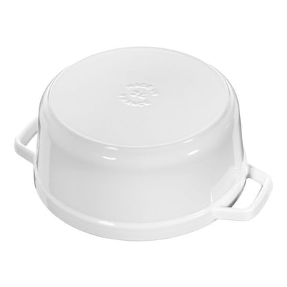 Staub Round Dutch Oven: 7 QT, White