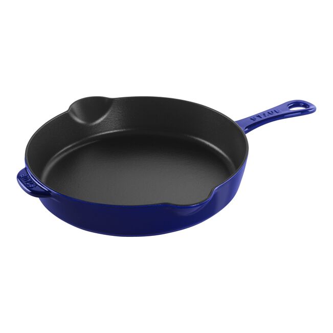 Staub Traditional Deep Skillet: 11", Dark Blue