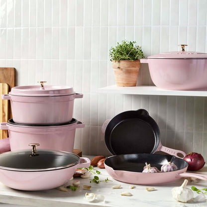 Staub Traditional Deep Skillet: 11", Peony Pink