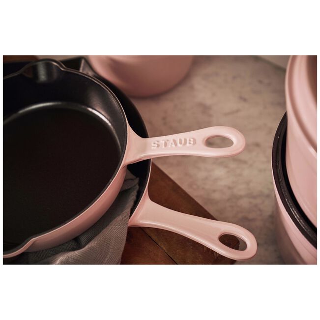 Staub Traditional Deep Skillet: 11", Peony Pink