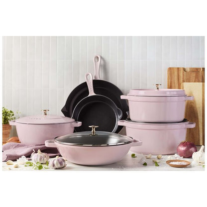 Staub Traditional Deep Skillet: 11", Peony Pink