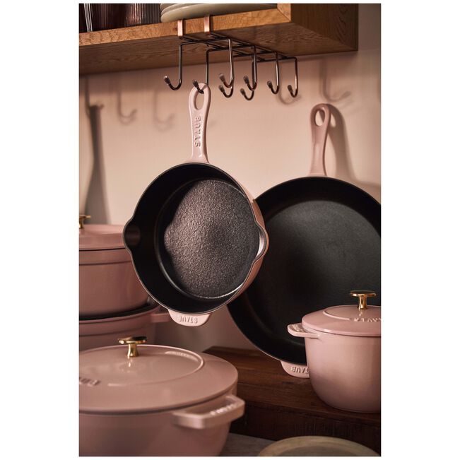 Staub Traditional Deep Skillet: 11", Peony Pink