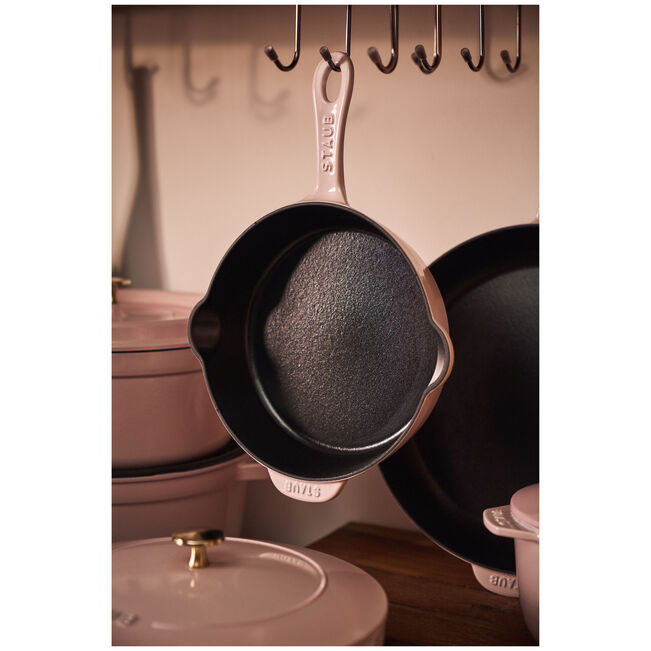 Staub Traditional Deep Skillet: 11", Peony Pink