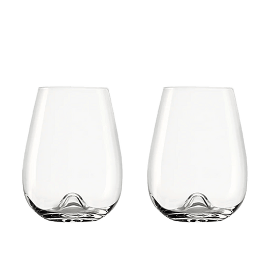 Stolzle Vulcano Stemless Wine Glasses (Set of 2): 16 oz.