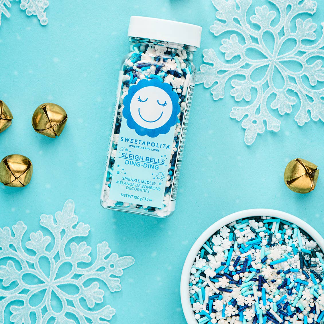 Sweetapolita Sleigh Bells Sprinkle Medley 4oz Bottle