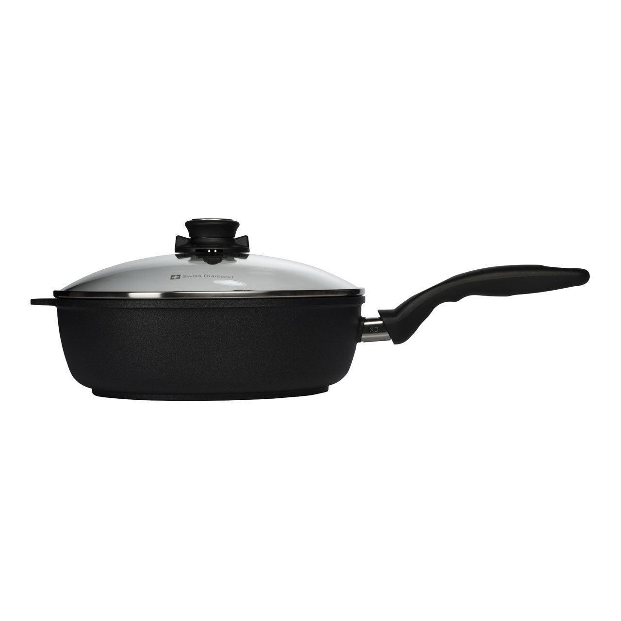 Swiss Diamond Induction XD Saute Pan w/Lid: 10.25"