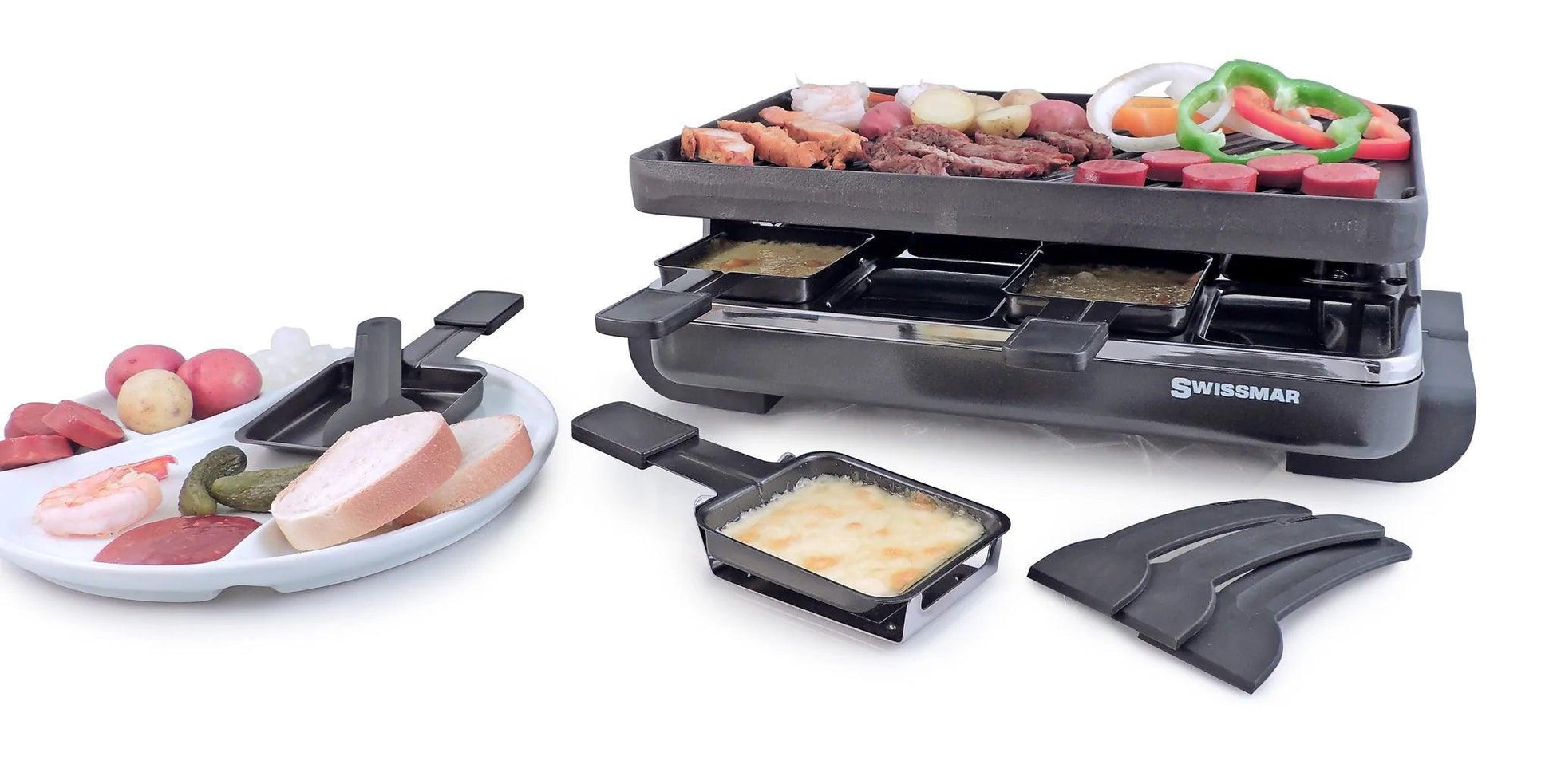 SwissMar Classic Raclette Grill: 8 Person, Cast Iron