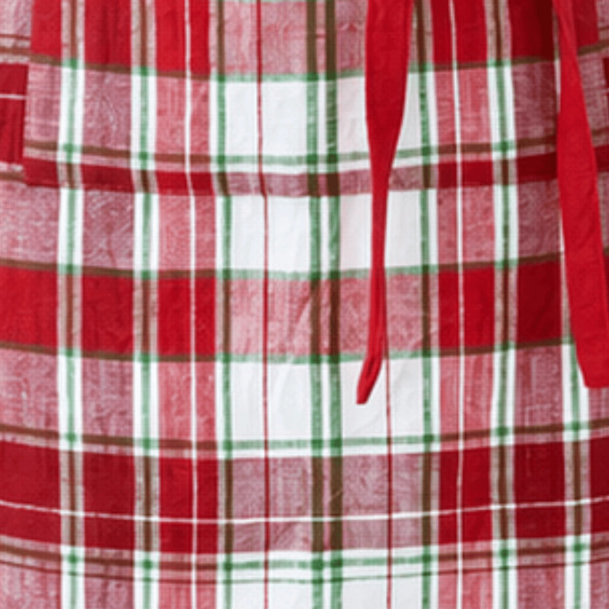 TAG Apron: Christmas Red Multi Plaid