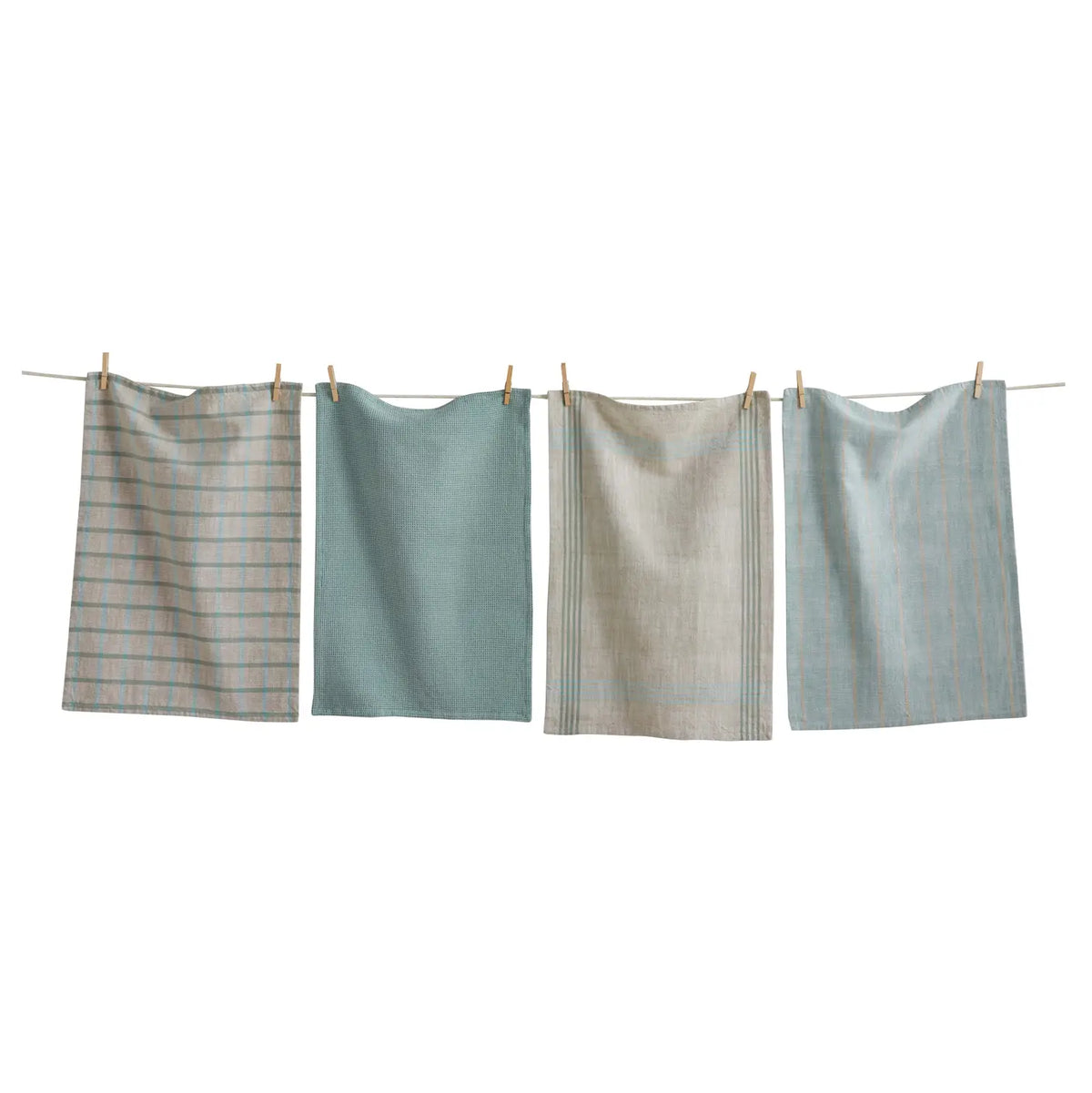 TAG Dishtowels (Set of 4): Canyon Woven, Light Blue