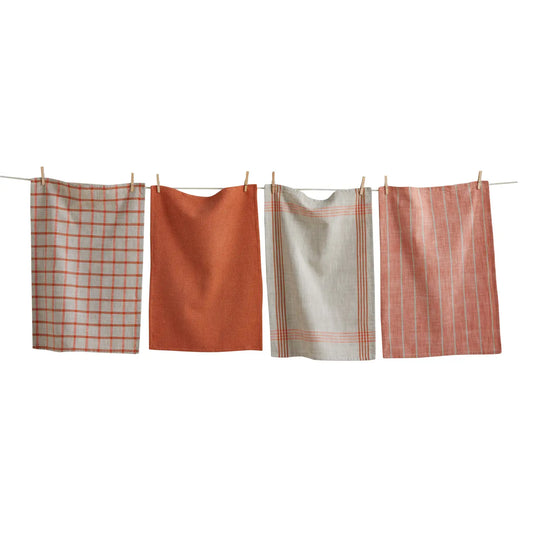 TAG Dishtowels (Set of 4): Canyon Woven, Melon