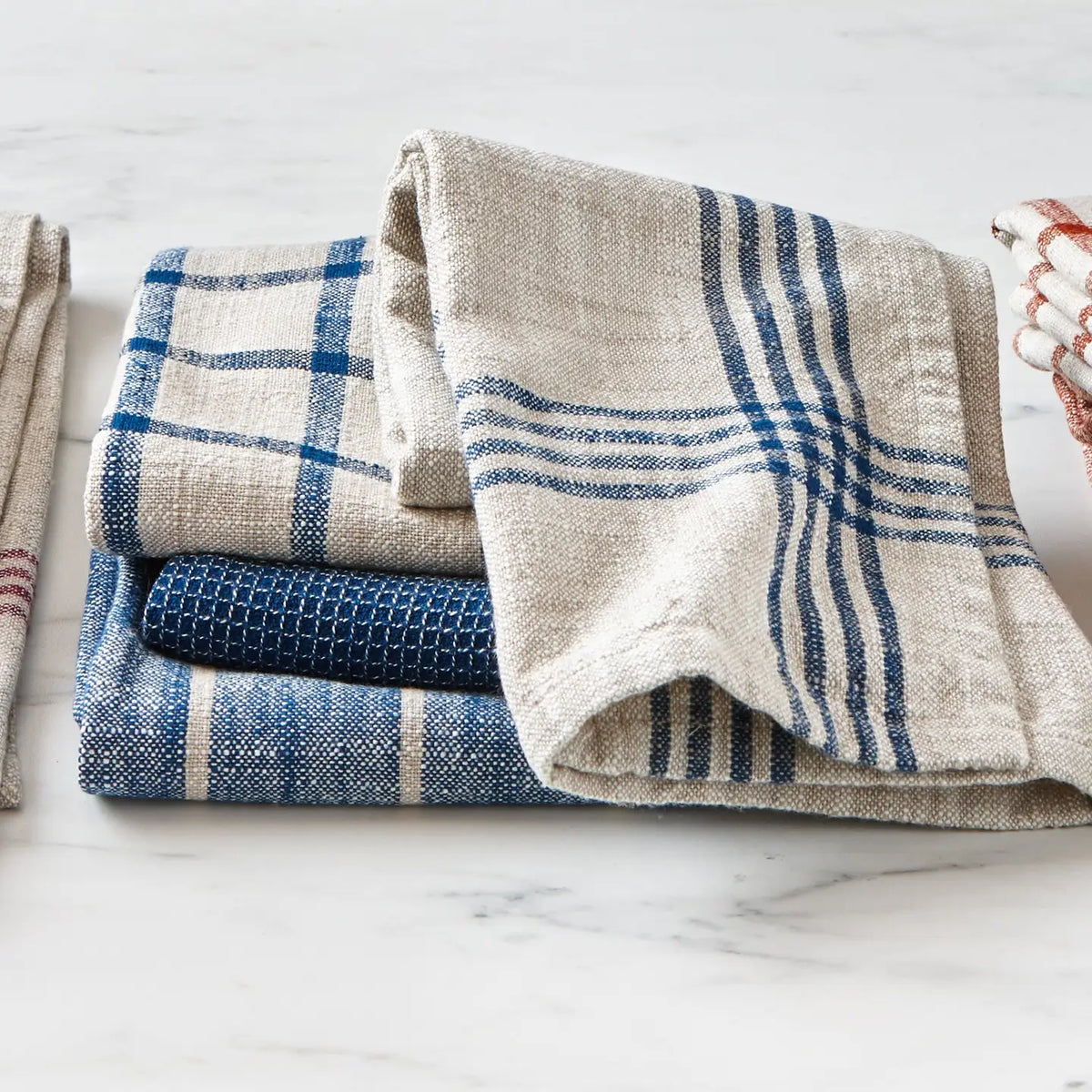 TAG Dishtowels (Set of 4): Canyon Woven, Midnight Blue