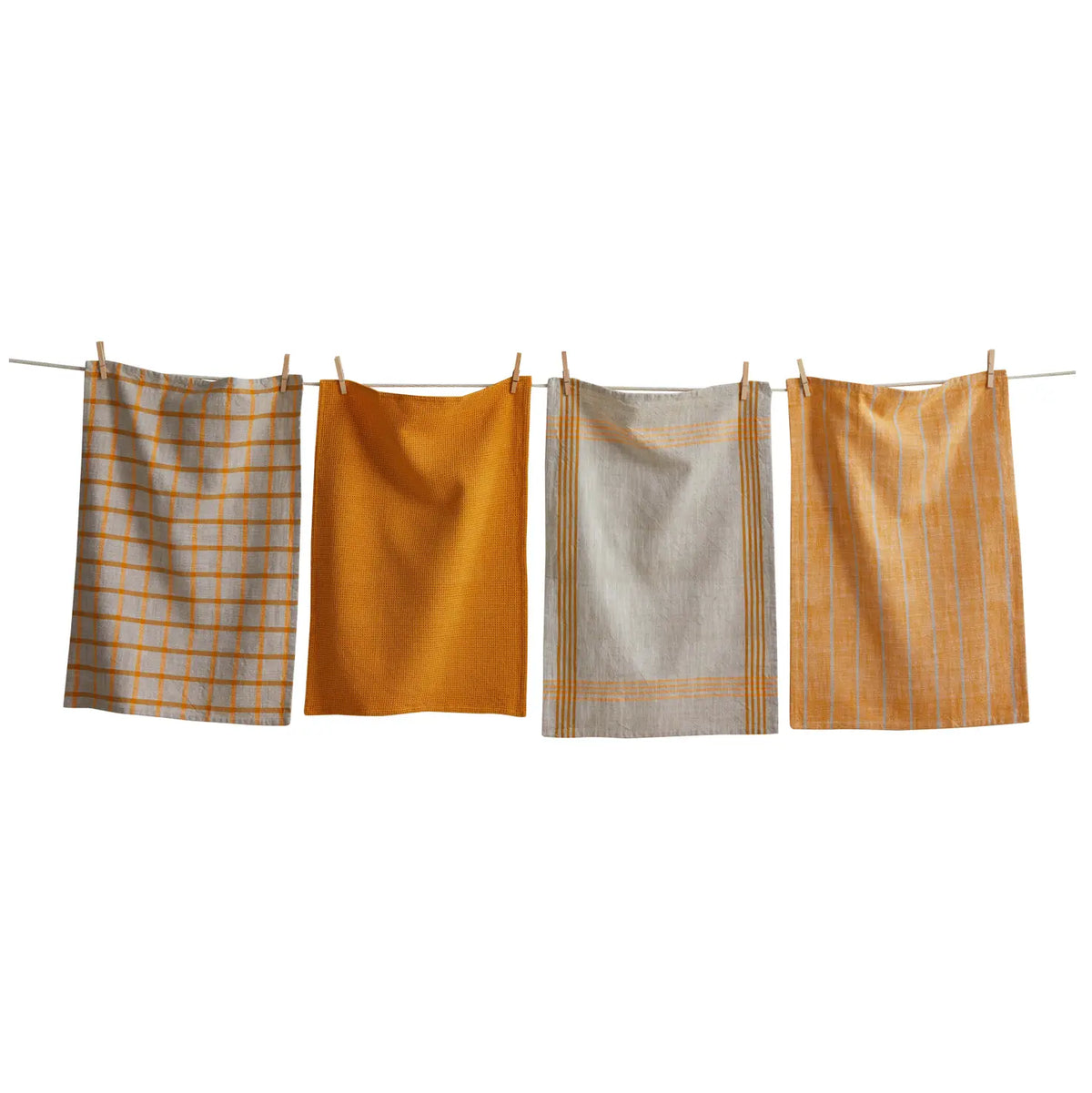 TAG Dishtowels (Set of 4): Canyon Woven, Ochre