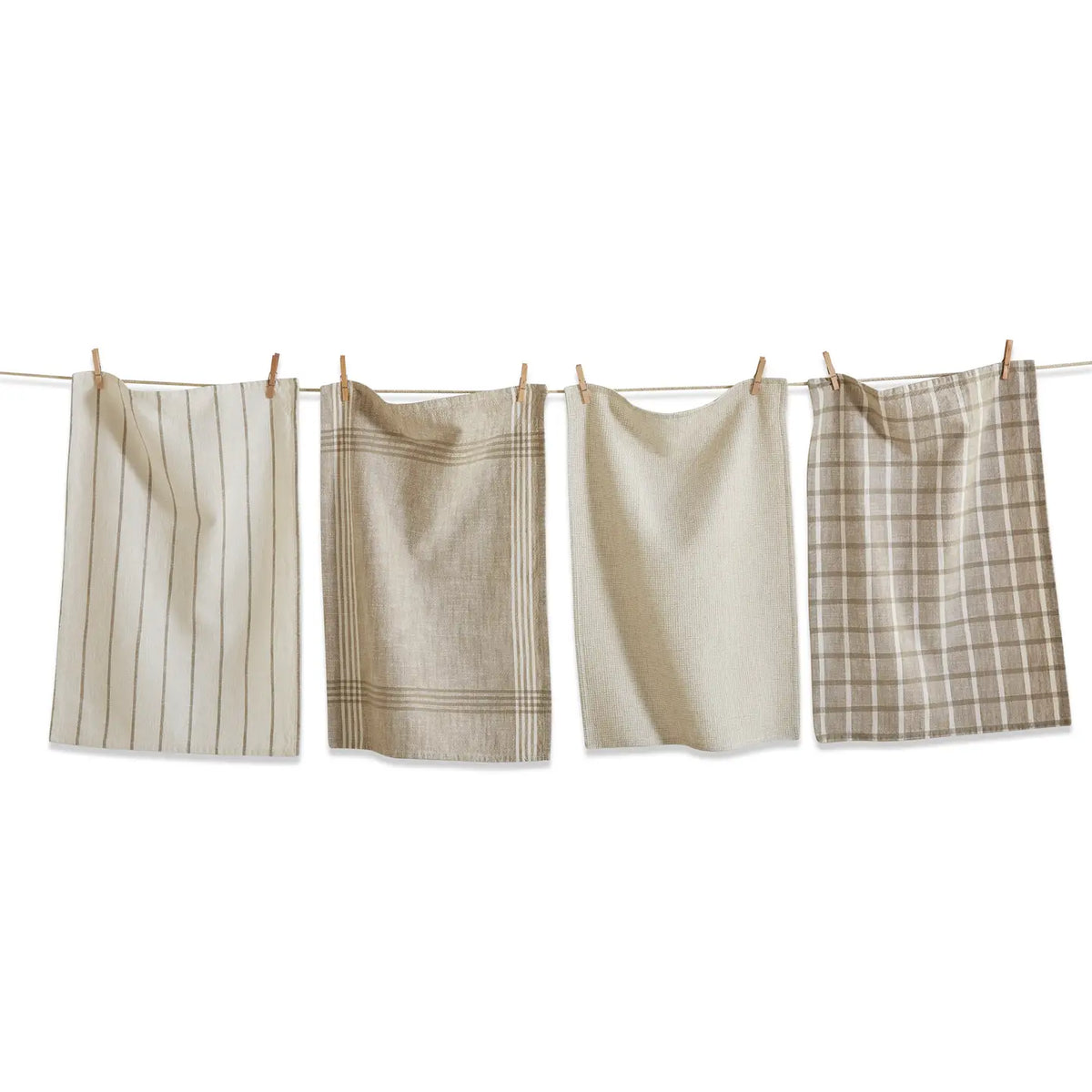 TAG Dishtowels (Set of 4): Canyon Woven, White Multi