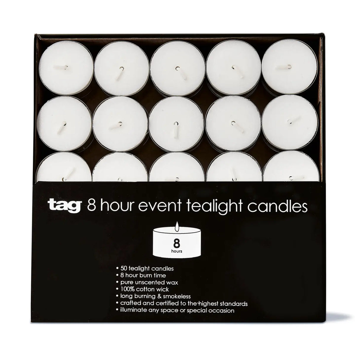 tag Tealight Candles (Set of 50)