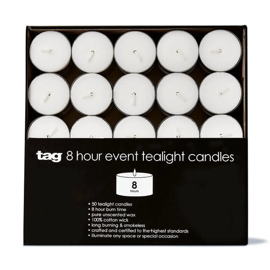 tag Tealight Candles (Set of 50)