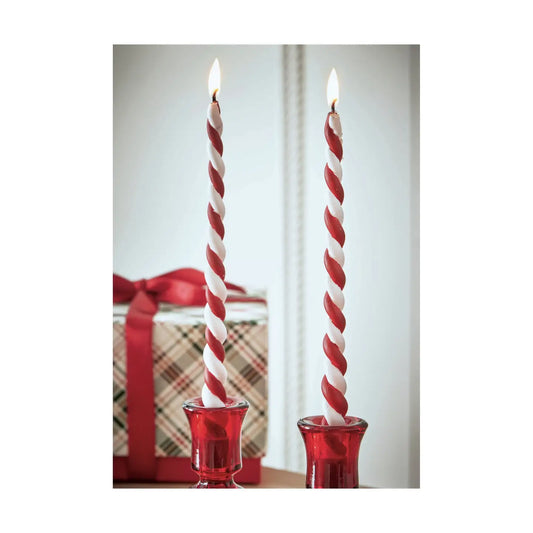 tag Twist Tapers (Set of 2): Christmas