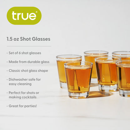 TRUE Shooter Classic Shot Glasses (Set of 6)