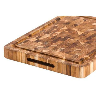 TeakHaus Butcher Block Reversible Carving Board: Medium, THICK