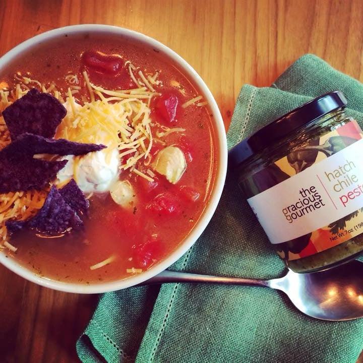 The Gracious Gourmet - Hatch Chile Pesto