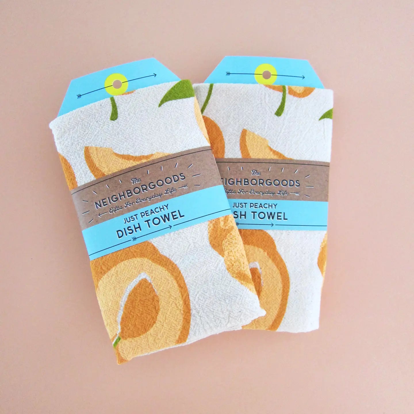 The Neighborgoods Tea Towel: Peach