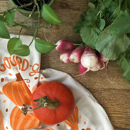 The Neighborgoods Tea Towel: Pumpkin / Gourd