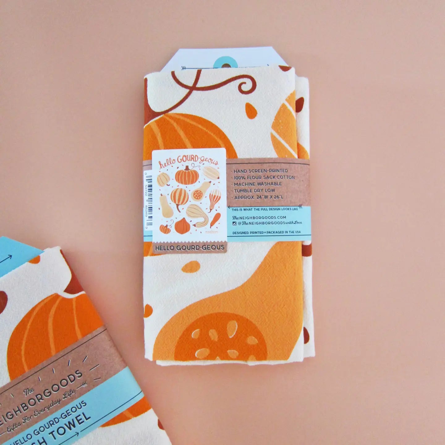 The Neighborgoods Tea Towel: Pumpkin / Gourd