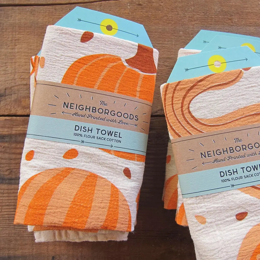 The Neighborgoods Tea Towel: Pumpkin / Gourd